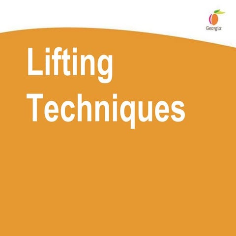 LiftingTechniques Rigging and Lifting Training.ppt