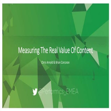 Measuring The Real Value Of Content