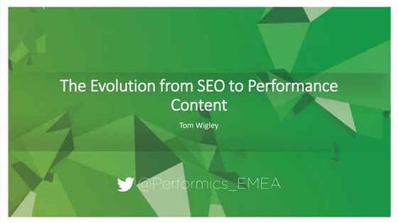 What Is Performance Content?