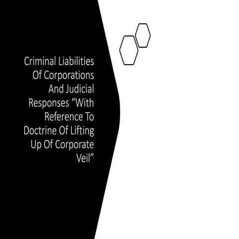 Lifting up of corporate veil