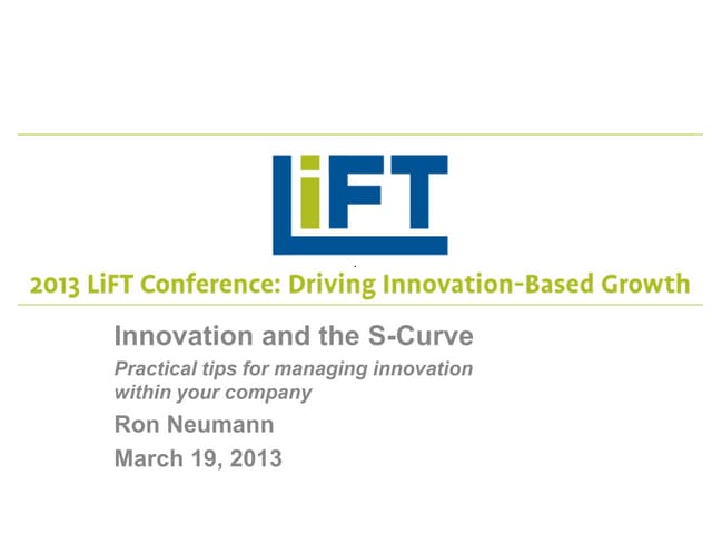 Innovation and the S-Curve