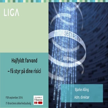 IT sikkerhed til FSR kursus september 2016