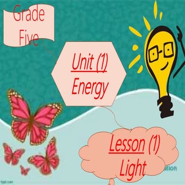 Light  presentation for grade 5