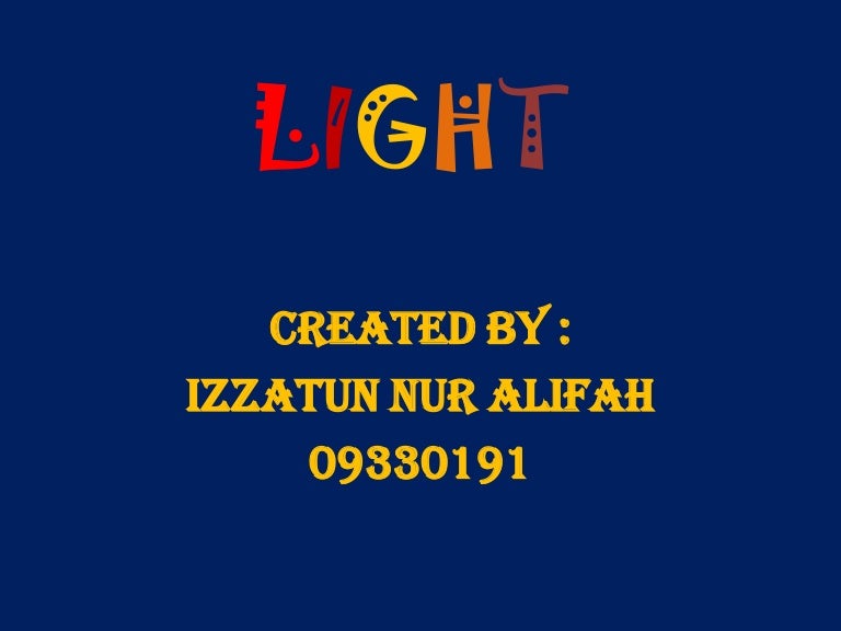 Light Ppt