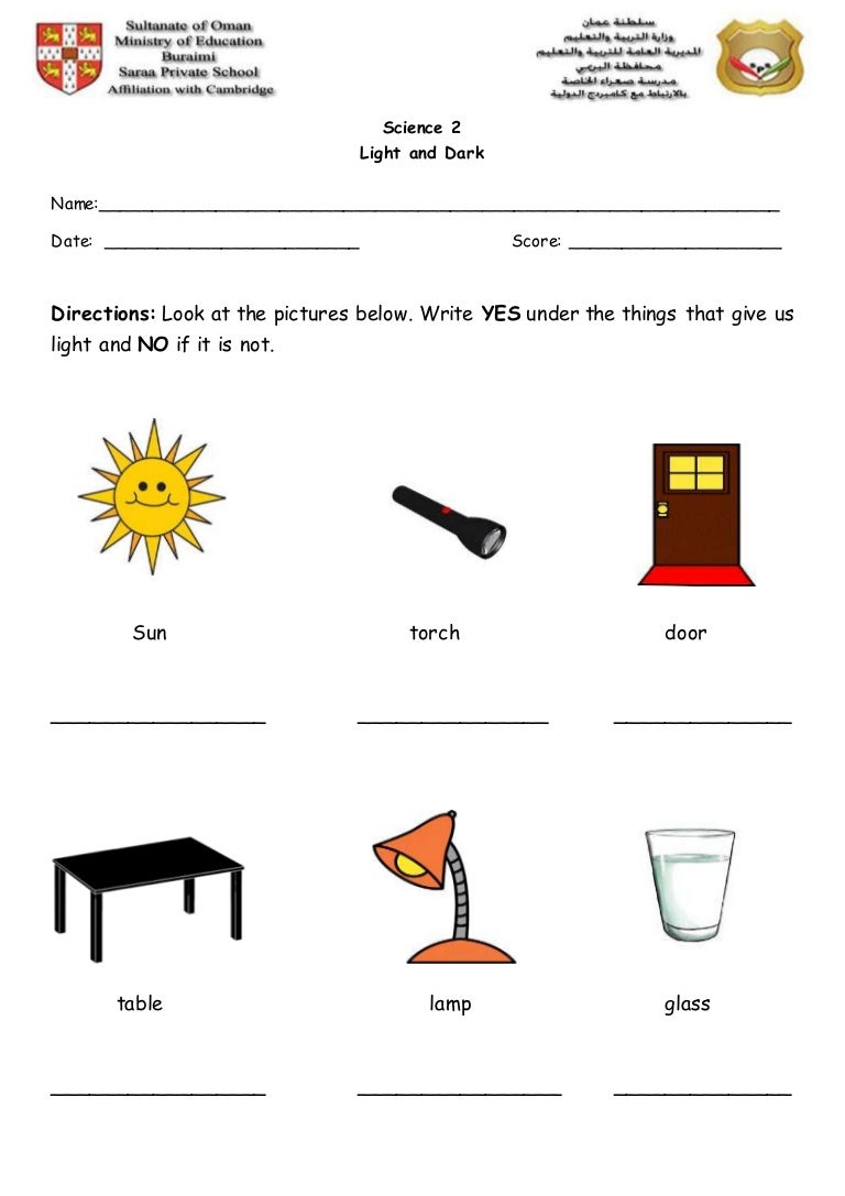 ️Light And Shadow Worksheets Pdf Free Download Gmbar.co