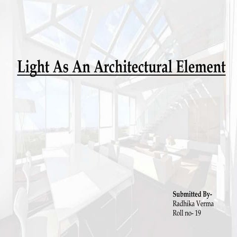 Light as an architectural  elemant1