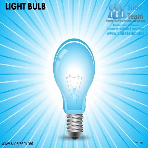 Light bulb powerpoint presentation slides.