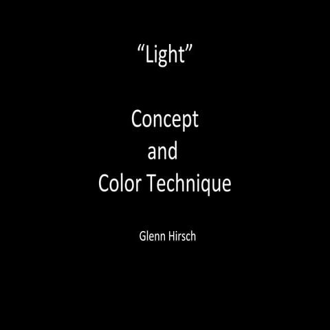 Light - Concept and Feeling in Art
