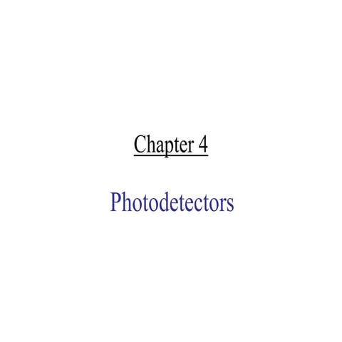 Light detectors chapter 4
