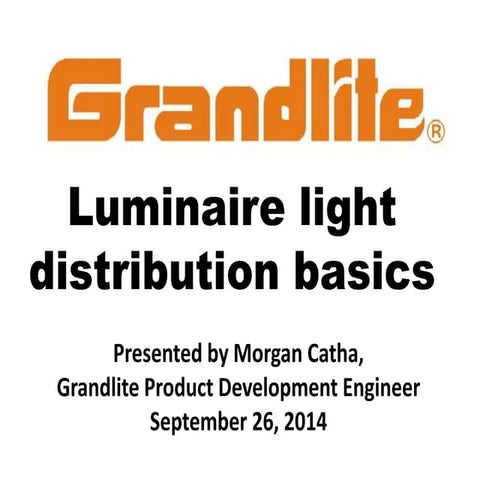 Luminaire Light Distribution Classifications