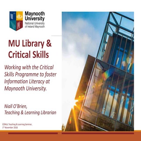 Lightening talk pm 3 niall o'brien nuim