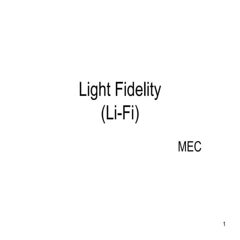 Visible light communication systems i | PPT