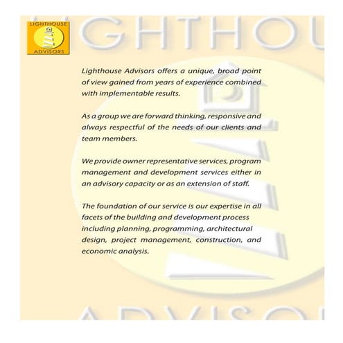 Lighthouse Advisors Brochure