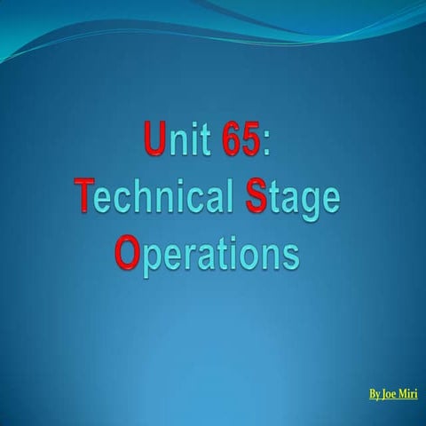 Stage lighting powerpoint | PPTX