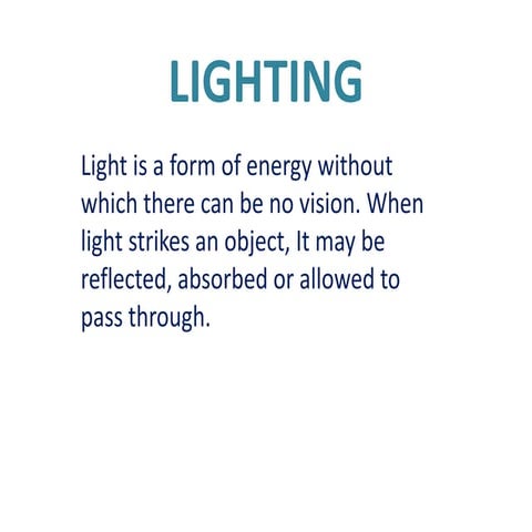 Lighting