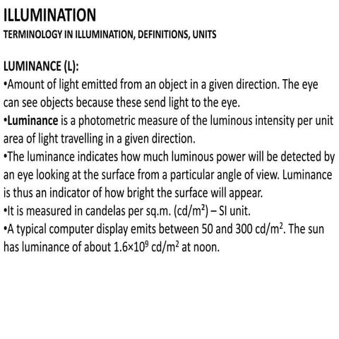 Lighting architecture  lecture 3