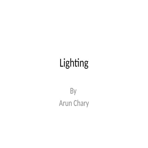 LED Lighting | PPTX