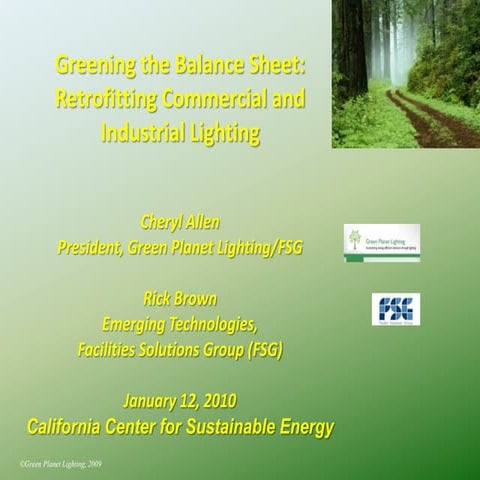 Options for Lighting Retofits