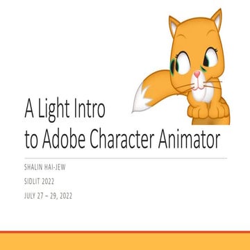 A Light Intro to Adobe Character Animator 2022