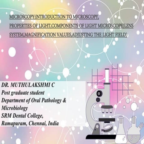 Light microscopy   dr muthulakshmi