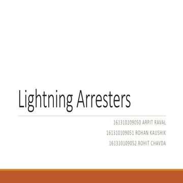 Lightning arresters