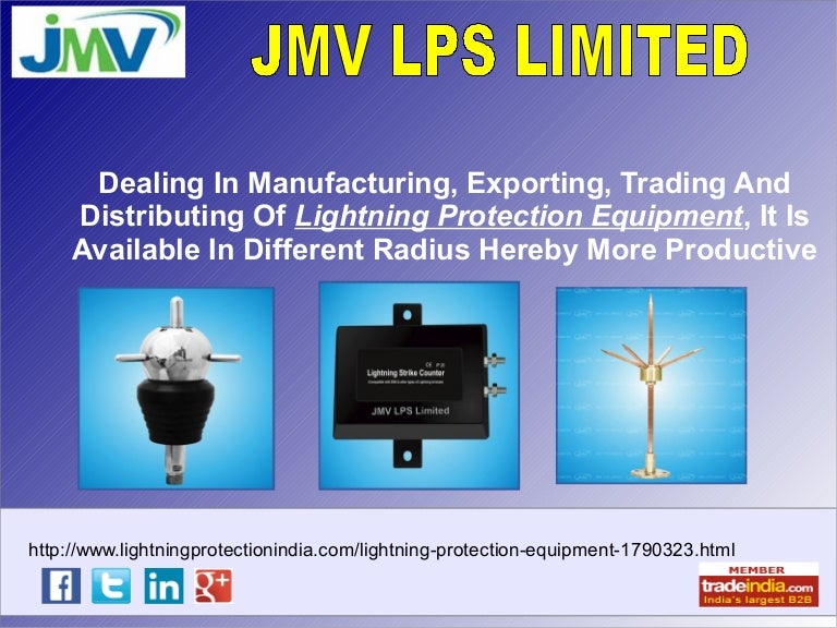 Lightning Protection Equipment Exporter, Manufacturer, Noida