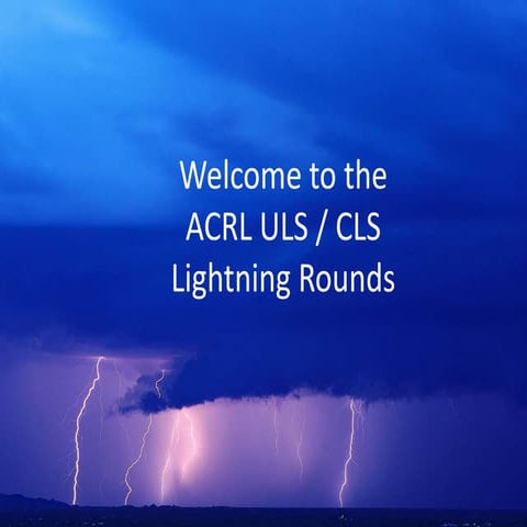 Academic Librarian Lightning Round! Innovative New Roles