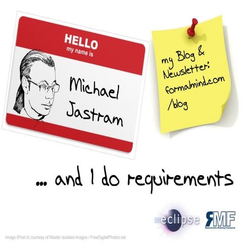 Requirements are Boring, and other Myths (EclipseCon 2013 Lightning talk)