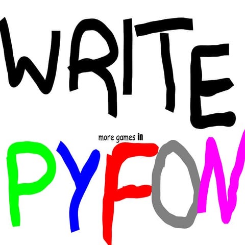 Write More Python Games | PPT