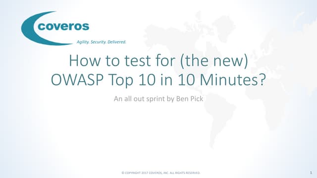 Lightning talk owasp_top10in10