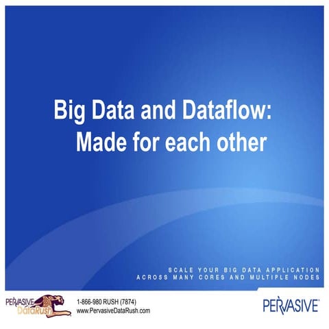 Big Data and Dataflow: Made for each other