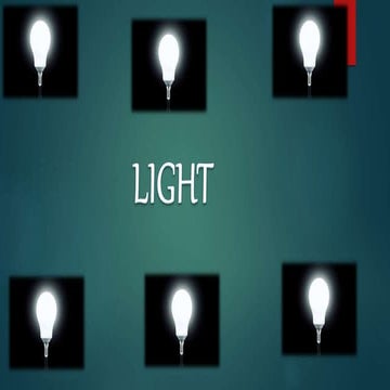 Light ppt science easy 