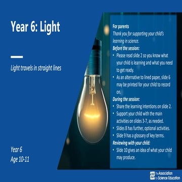 Light and vision | PPTX
