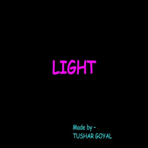 Light presentation | PPT