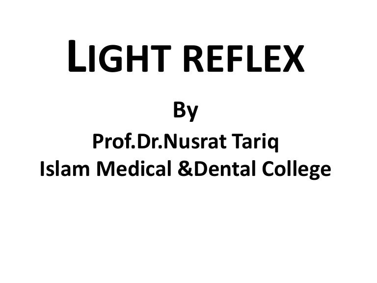 Light reflex