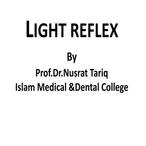 Light reflex