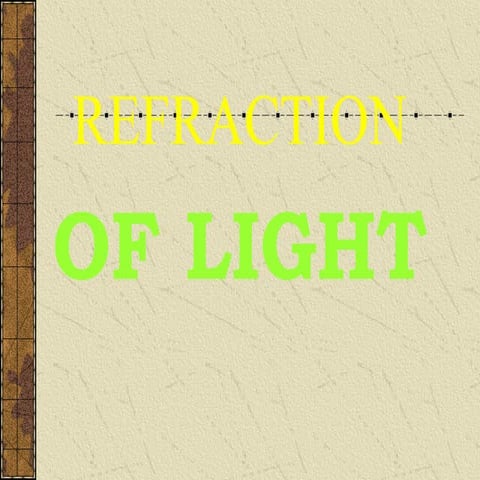 Refraction of Light