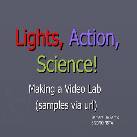 Lights, Action, CameraNSTAwith url