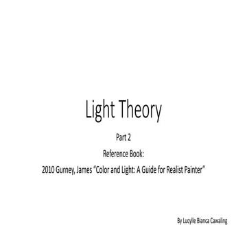 Light Theory 2- Color and Light