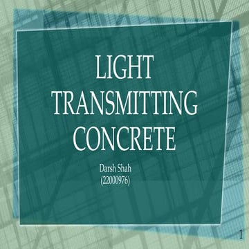 LIGHT TRANSMITTING CONCRETE.pptx nefind fjiij