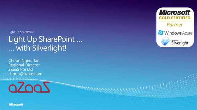 LightUp SharePoint with Silverlight