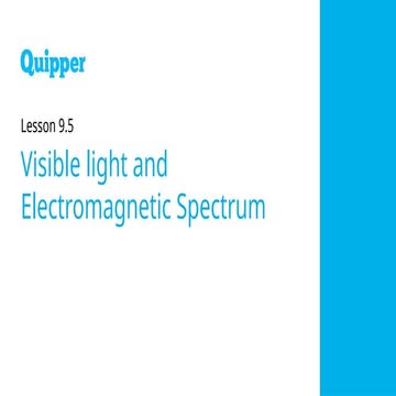 LIGHT WAVES from QUIPPER PHYSICS GRADE 7