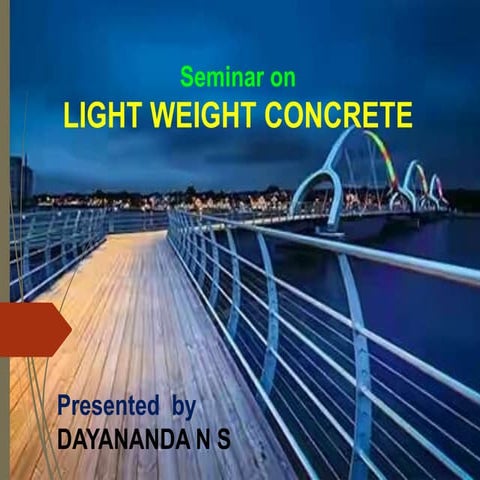 Light weight concrete