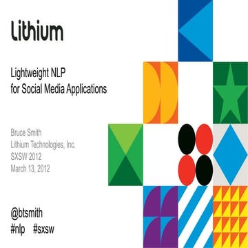 Lightweight Natural Language Processing (NLP)