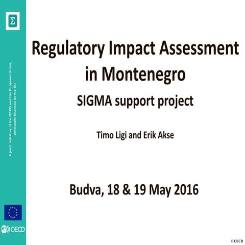 Timo Ligi and Erik Akse, regulatory impact assessment in Montenegro, Budva 18...