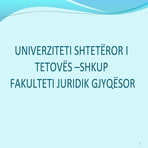 Historia e se Drejtes (1)