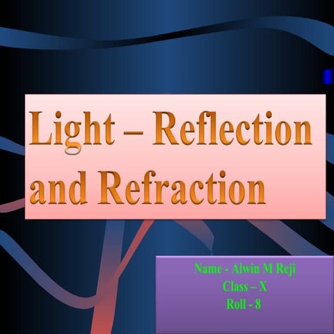 Ligth reflection and refraction