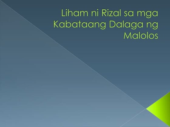 Sa Mga Kababaihang Tagamalolos Ni Jose Rizal Flickr Life,Love ,Family