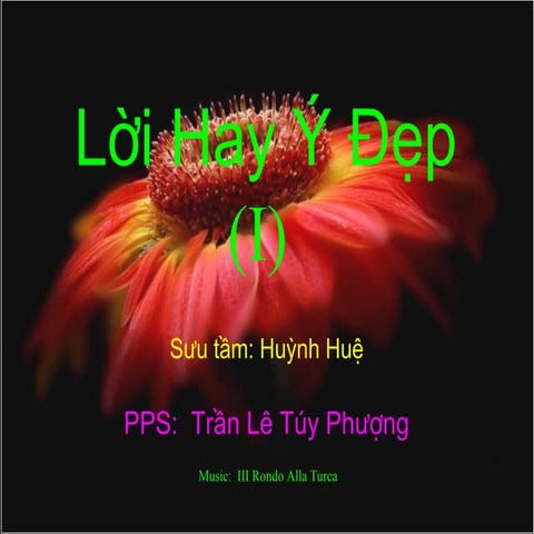 Lời Hay Ý Đẹp _ Tran Le Tuy Phuong