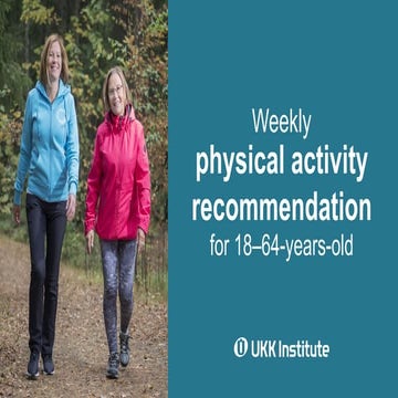 Physical activity recommendation for 18–64-year-olds